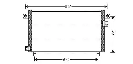Радіатор кондиціонера AVA COOLING DN5330