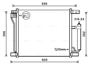 Радіатор кондиціонера AVA COOLING DN5401D