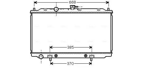 Радиатор охлаждения NISSAN PRIMERA (P12, W12) (02-) (выр-во AVA) AVA COOLING DNA2218