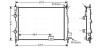 Радіатор, охолодження двигуна AVA COOLING DNA2287 (фото 1)