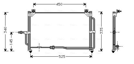 Радіатор кондиціонера AVA COOLING DW5028