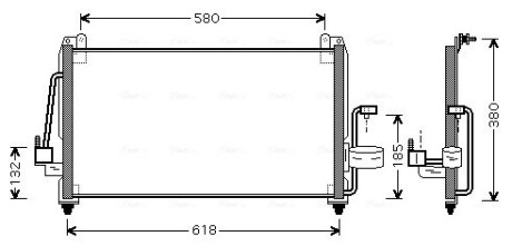 Радіатор кондиціонера AVA COOLING DW5040