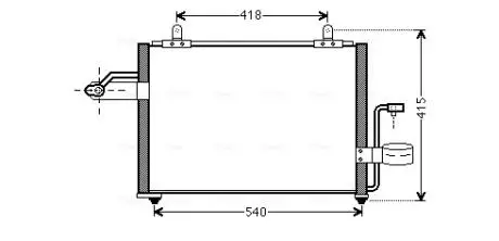 Радиатор кондиционера AVA COOLING DW5084