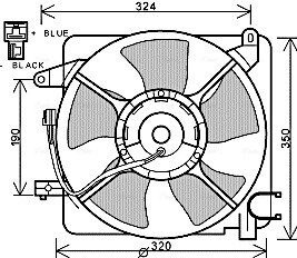 Вентилятор, охлаждение двигателя AVA COOLING DW7519