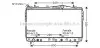 Радиатор охлаждения SSANG YONG ACTYON/KYRON (05-) (выр-во AVA) AVA COOLING DWA2105 (фото 2)