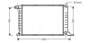Радіатор, охолодження двигуна AVA COOLING FD2261 (фото 1)