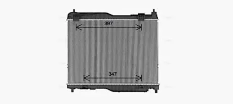 Радиатор охлаждения двигателя Ford Ecosport (13-) 1,0i Fiesta (17-) 1,0i 6AT (FD AVA COOLING FD2683