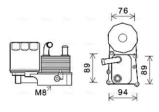 Радиатор масляный AVA AVA COOLING FD3598H