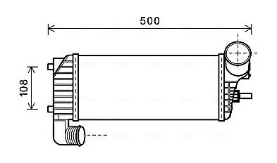 Охладитель наддувочного воздуха AVA COOLING FD4574