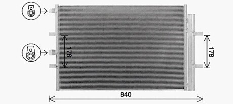 Радиатор кодиционера AVA COOLING FD5675D (фото 1)