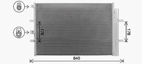 Радиатор кодиционера AVA COOLING FD5675D