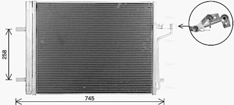 Радіатор кодиціонера AVA COOLING FD5694D