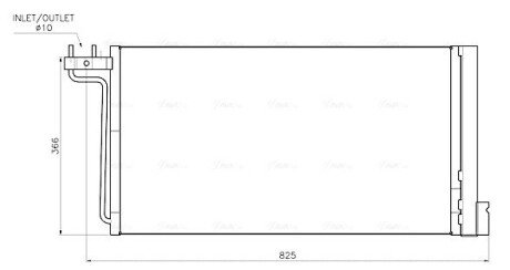 Радіатор кондиціонера Ford Focus/C-Max 1.6/2.0 10- AVA COOLING FD5705D