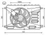 Вентилятор, охлаждение двигателя AVA COOLING FD7556 (фото 1)