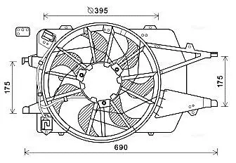 Автозапчасть AVA COOLING FD7577
