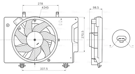 Автозапчасть AVA COOLING FD7709