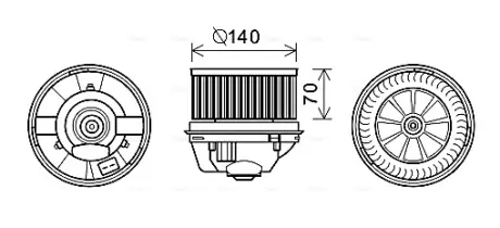 Автозапчасть AVA COOLING FD8496