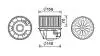 Вентилятор отопителя салона Ford Focus (13-20), C-MAX (11-19) AVA AVA COOLING FD8633 (фото 1)