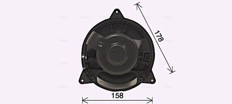 Вентилятор салону FORD FOCUS (1999) 2.0 (AVA) AVA COOLING FD8653