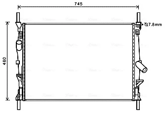 Автозапчасть AVA COOLING FDA2589