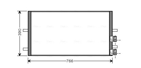 Радіатор кондиціонера AVA COOLING FDA5407