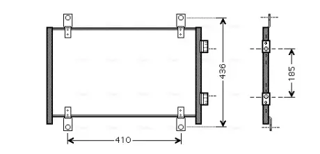 Радіатор кондиціонера AVA COOLING FTA5302