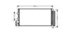AVA FIAT Радіатор кондиціонера (конденсатор) Linea 1.3/1.6D 07- AVA COOLING FTA5356D (фото 1)
