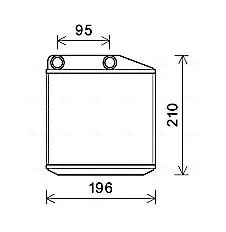 Радиатор отопителя Grande Punto 10/05-(AVA) AVA COOLING FTA6313