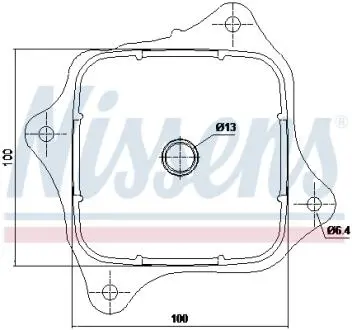 Масляний радіатор (100x44x100мм, алюміній) HONDA CIVIC IX, CIVIC X, CR-V IV, HR-V N16A1-N16A4 02.13- AVA COOLING HD3343
