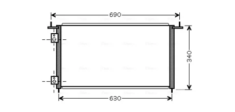 Радіатор кондиціонера AVA COOLING HD5210