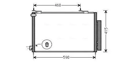 AVA HONDA Радіатор кондиціонера (конденсатор) з осушувачем CR-V 2.2 06- AVA COOLING HD5242D