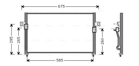 Радиатор кодиционера AVA COOLING HY5058