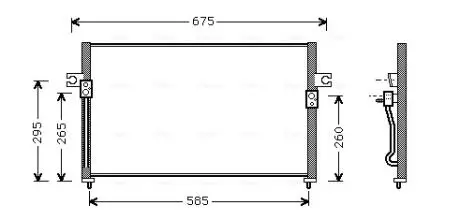 Радиатор кодиционера AVA COOLING HY5058