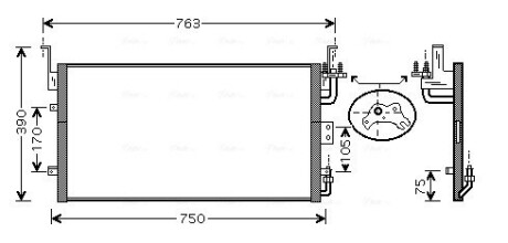 Радіатор кондиціонера AVA COOLING HY5083