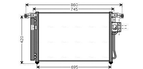 Радиатор кондиционера AVA AVA COOLING HY5176D