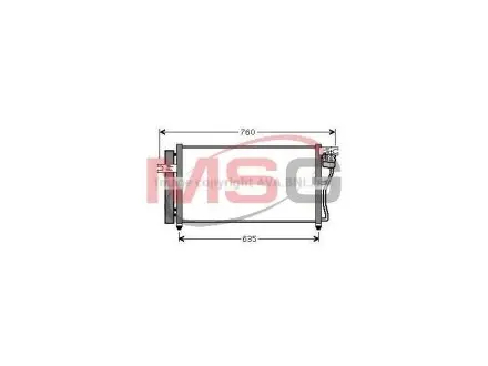 Конденсатор кондиціонера HYUNDAI Accent 05- (AVA) AVA COOLING HY5178D