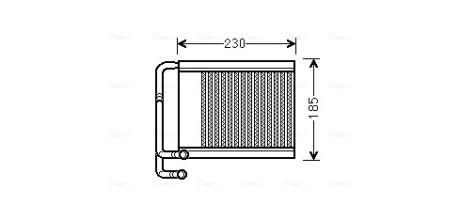 AVA HYUNDAI Радіатор опалення I40 1.6, 1.7, 2.0 11- AVA COOLING HY6313