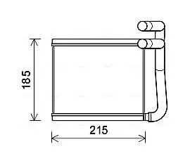 Радиатор обогревателя HYUN ACCENT 11- (выр-во AVA) AVA COOLING HY6393