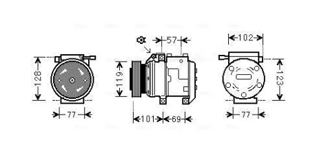 Автозапчасть AVA COOLING HYAK222