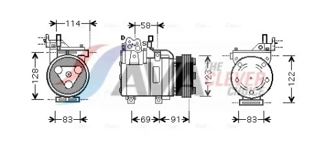 Компресор кондиціонера AVA COOLING HYK196
