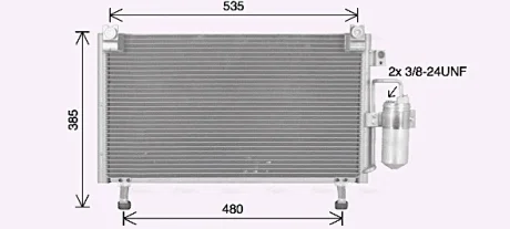 Фото автозапчасть AVA COOLING IS5031D Автозапчасть AVA COOLING IS5031D