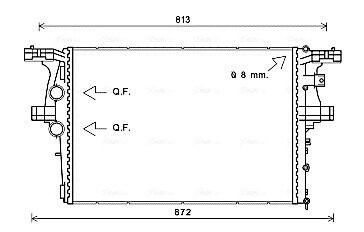 Радиатор Daily VI 2.3 D 09/11-(AVA) AVA COOLING IV2126