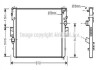 Радіатор охолодження двигуна Iveco Daily 3,0d 06> MT AC+ AVA COOLING IVA2057 (фото 1)