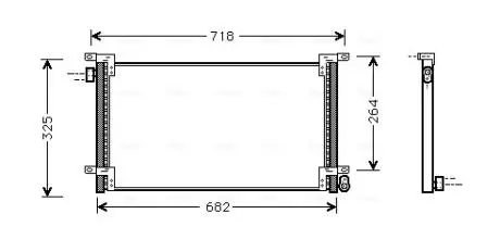 Радіатор кондиціонера AVA COOLING IVA5044