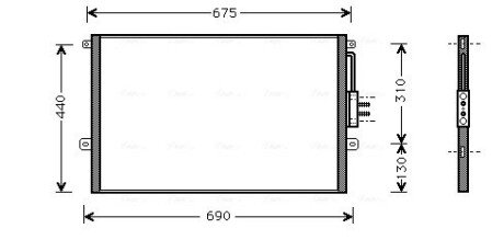 Радіатор кондиціонера AVA COOLING JE5018