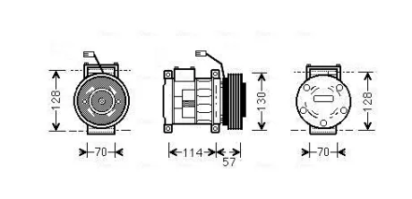 Компресор кондиціонера AVA COOLING JEAK034