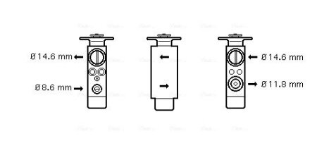 Расширительный клапан, кондиционер AVA COOLING JR1046
