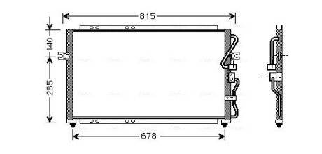 Радіатор кондиціонера AVA COOLING KA5014