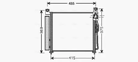 Радіатор кодиціонера AVA COOLING KA5065D