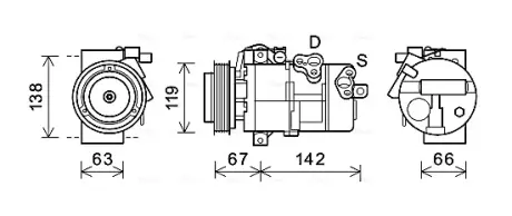 Автозапчасть AVA COOLING KAK216